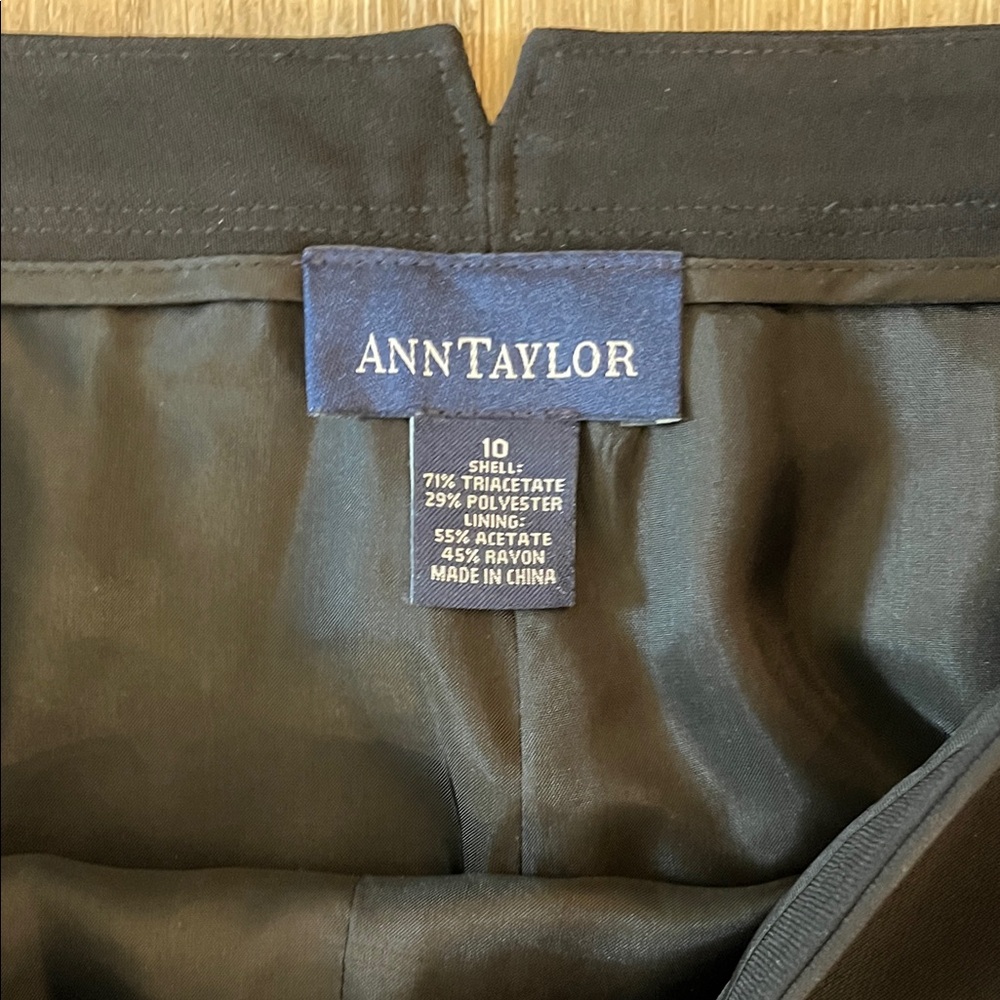 Ann Taylor Classic Black Wide Leg Trousers - Picture 2 of 4